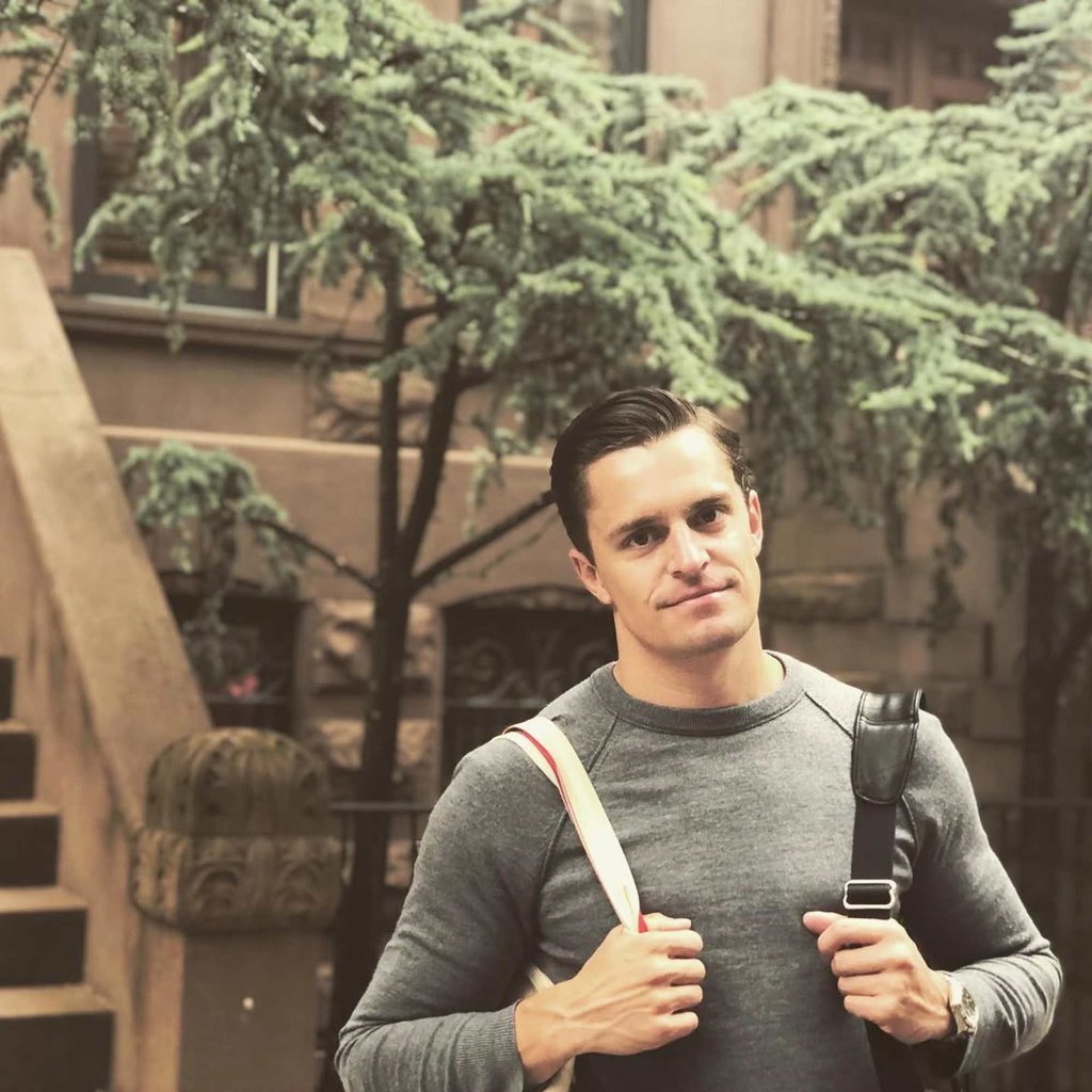 Kevin Sobieski works in finance. Photo: @benjpasek/Instagram