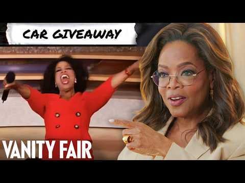 Oprah reacted to notable moments of her career. Harry and Meghan interview at 15:02