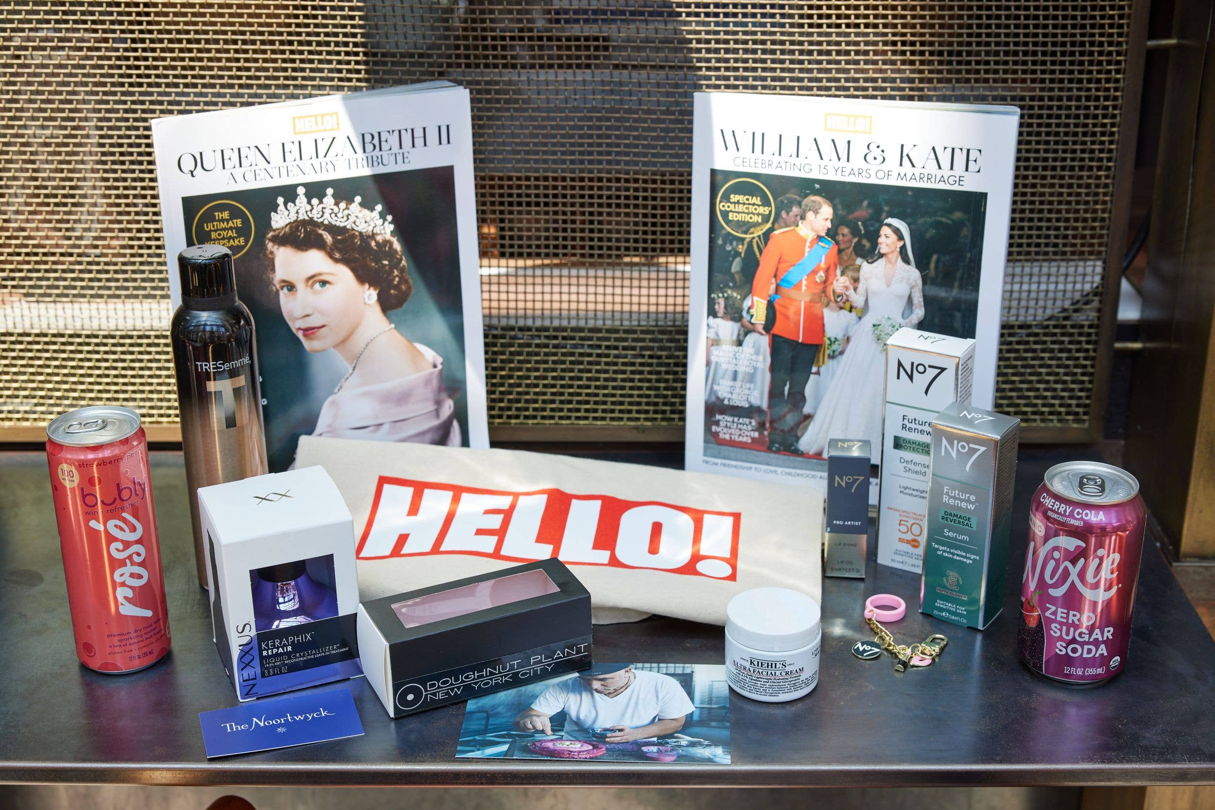 Guests took home goodie bags featuring luxury products 