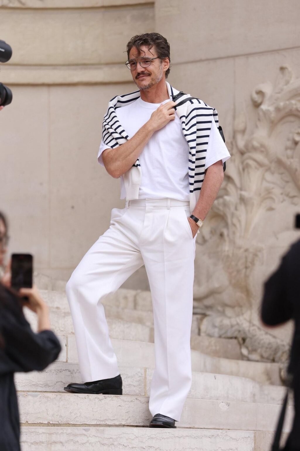 Pedro Pascal at the Chanel Haute Couture show in Paris (July 7, 2026)