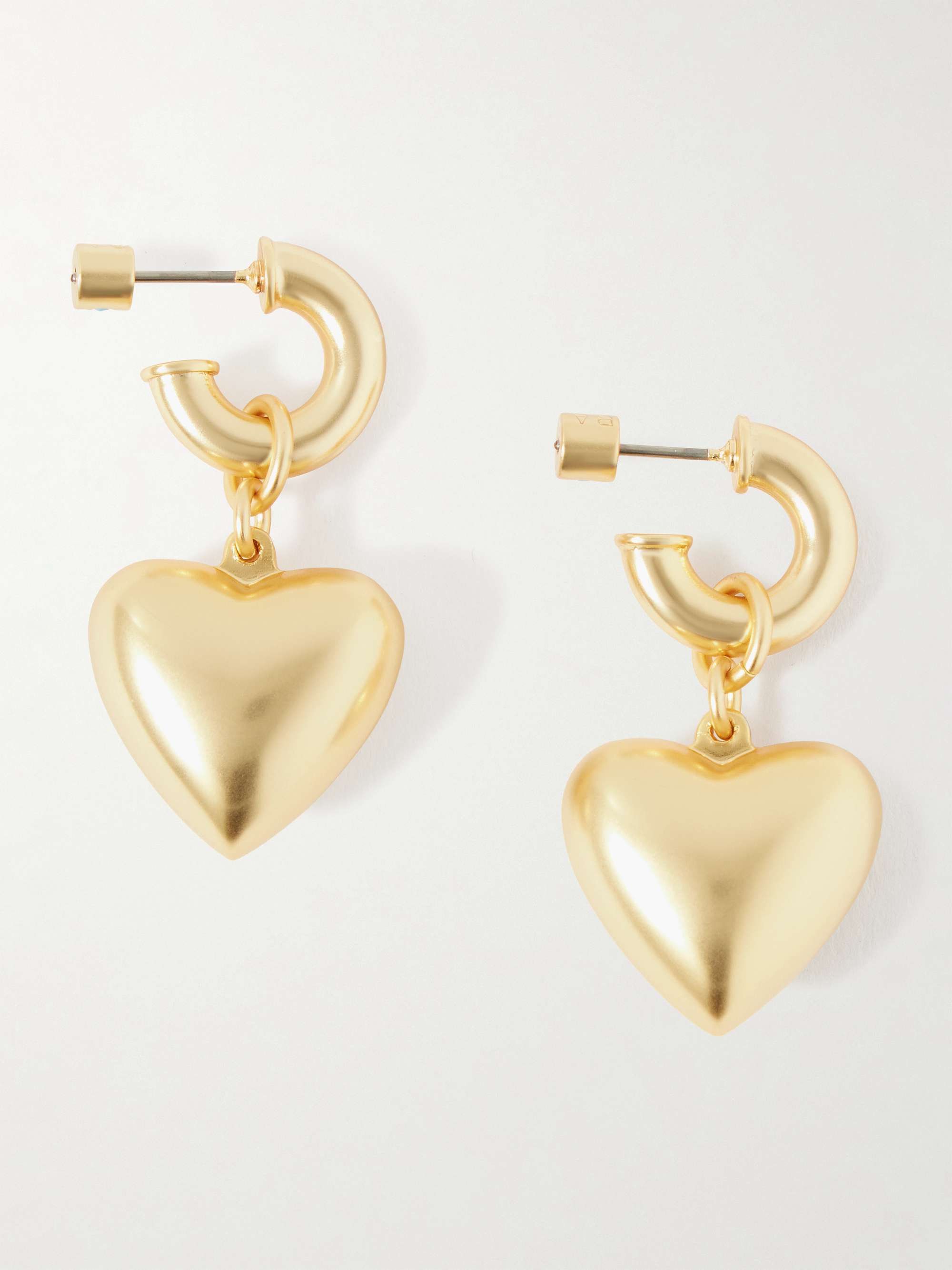 Heart &amp; Soul Gold-Tone Hoop Earrings