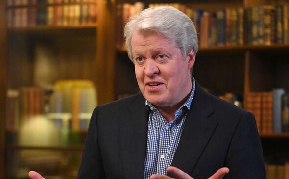 Earl Spencer on Sunday with Laura Kuenssberg