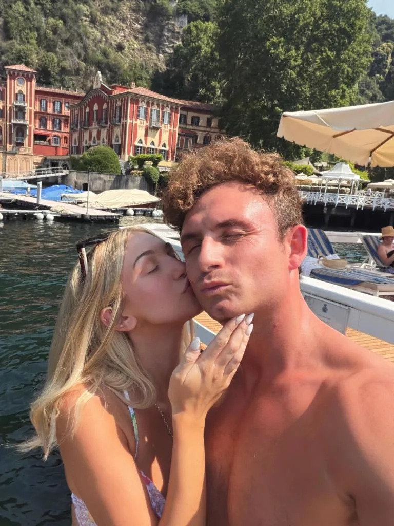 Kennedy shared the news via an Instagram post on June 30, thanking Meyers for “making me the luckiest guy in the world.” The couple are pictured together in June 2026. Jordan Meyers/Instagram