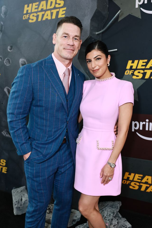 John Cena and Shay Shariatzadeh attend the world premiere of Amazon’s “Heads Of State” at Alice Tully Hall, Lincoln Center on June 24, 2025 in New York City.Credit: Theo Wargo/GA/The Hollywood Reporter via Getty Images
