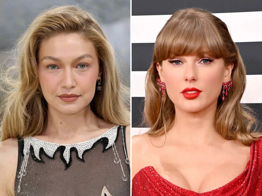 Gigi Hadid Sparkles in $14,500 Beaded Gown at Taylor Swift and Travis Kelce’s Wedding Alongside Bradley Cooper Gigi Hadid Sparkles in $14,500 Beaded Gown at Taylor Swift and Travis Kelce's Wedding Alongside Bradley Cooper
