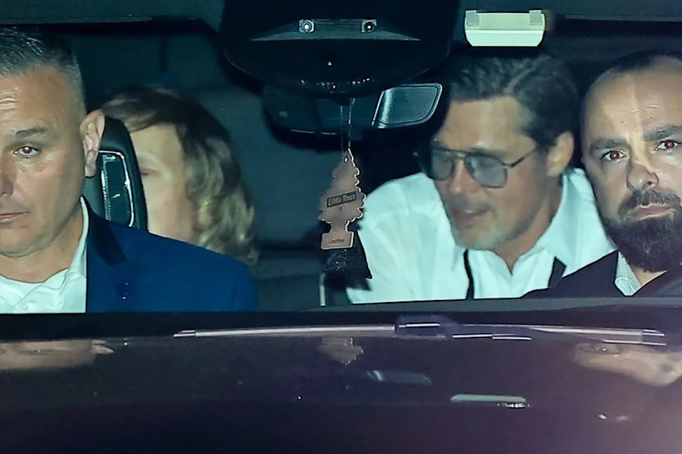 Brad Pitt photogprahed leaving Taylor Swift and Travis Kelce’s nuptials at Madison Square GardenCredit: BACKGRID