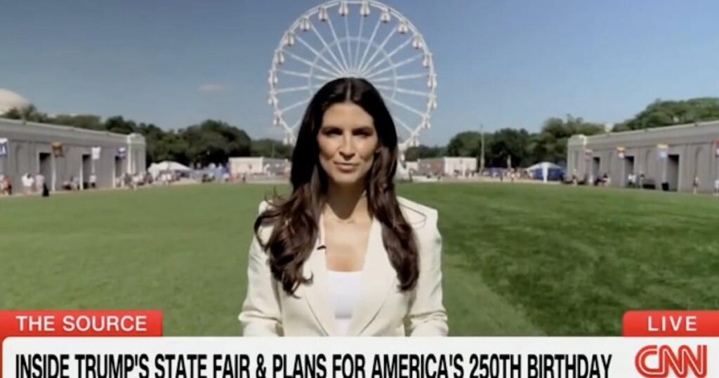 Kaitlan Collins Savages Trump’s Flop Fair After Seeing It for Herself | The CNN reporter said there was “angst” around Trump’s July Fourth appearance.