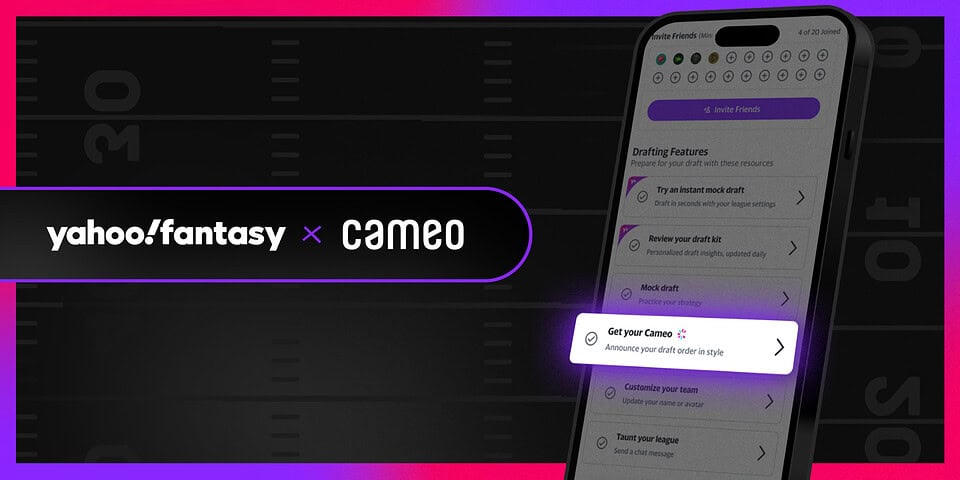 Yahoo Sports and Cameo Integrate Celebrity Video Bookings into Yahoo Fantasy – Sports Video Group