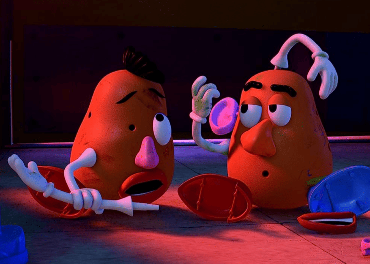 Estelle Harris and Don Rickles in ‘Toy Story 3’. - 