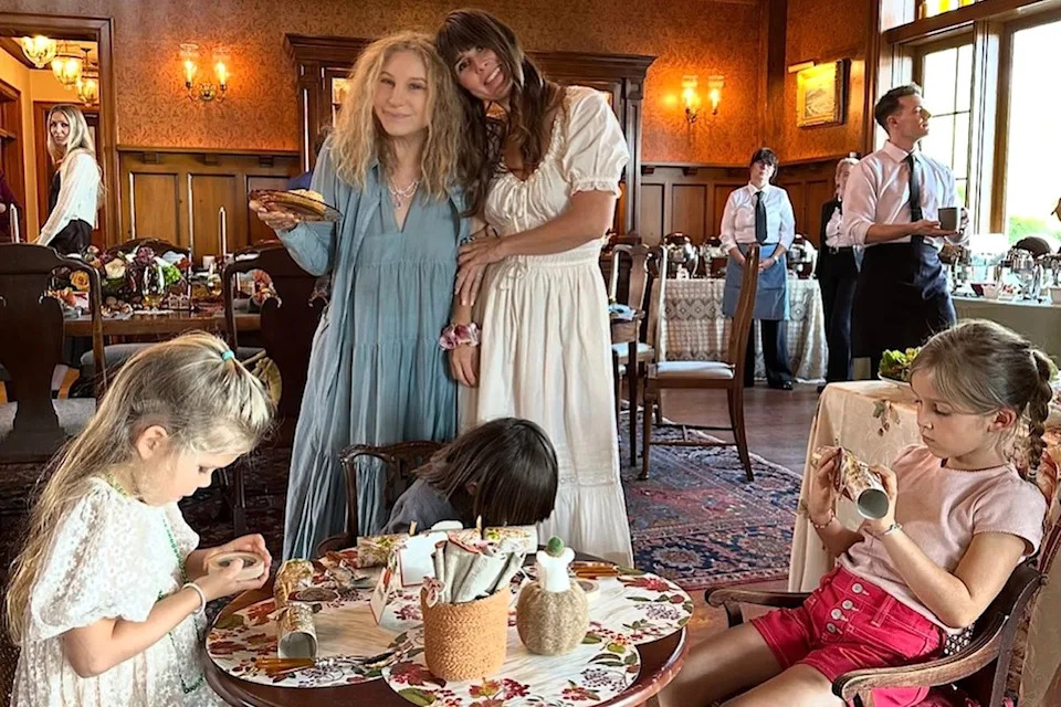 Barbra Streisand and Molly Brolin with Westlyn and ChapelCredit: Barbra Streisand/Instagram