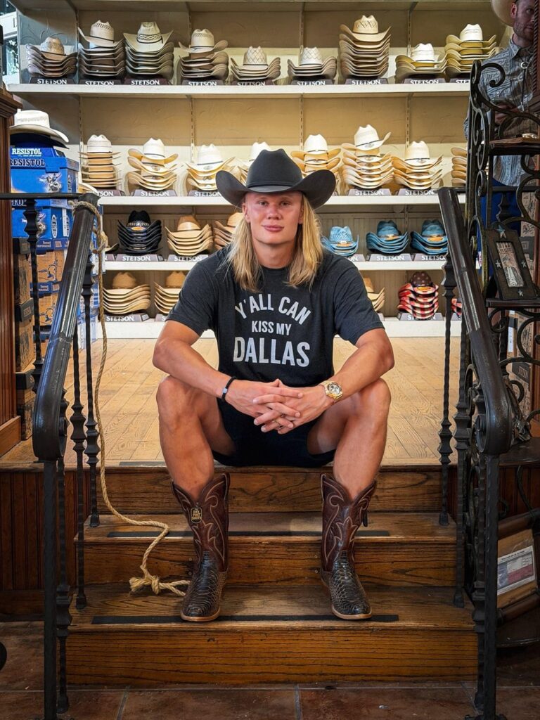 Norway’s Erling Haaland embracing Texas