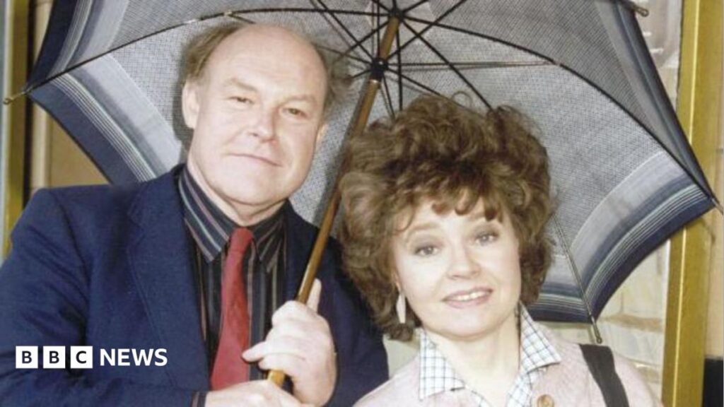 Great Canal Journeys ‘really a love story’ says Timothy West and Prunella Scales’ son A woman with shoulder-length blonde hair talks into a microphone