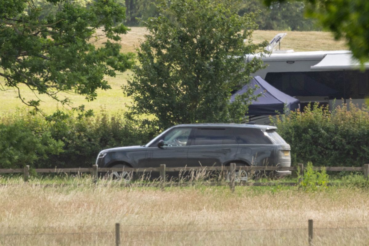 The Duke of York kept a low profile as he drove a Land Rover around King Charles III's Sandringham estate in Norfolk.