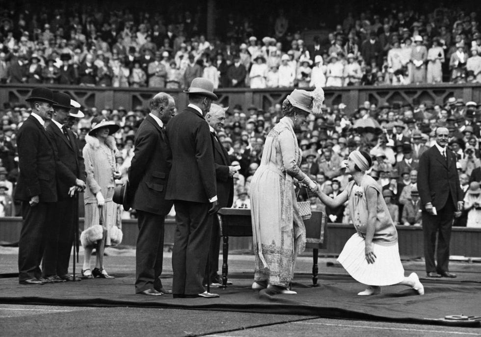 King and Queen Meet Suzanne Lenglen
