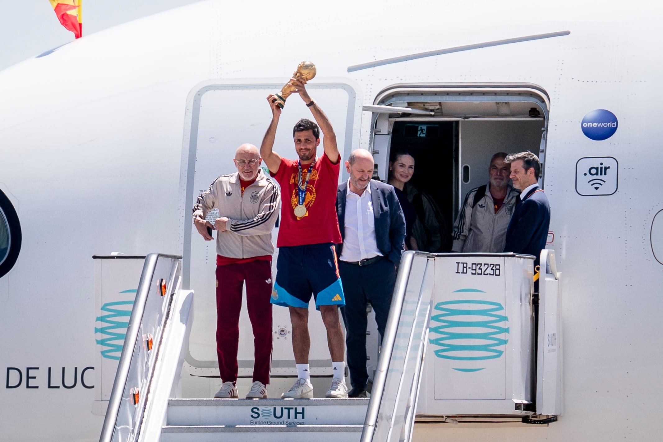 The Spanish National Team Arrives At Madrid-barajas Airport