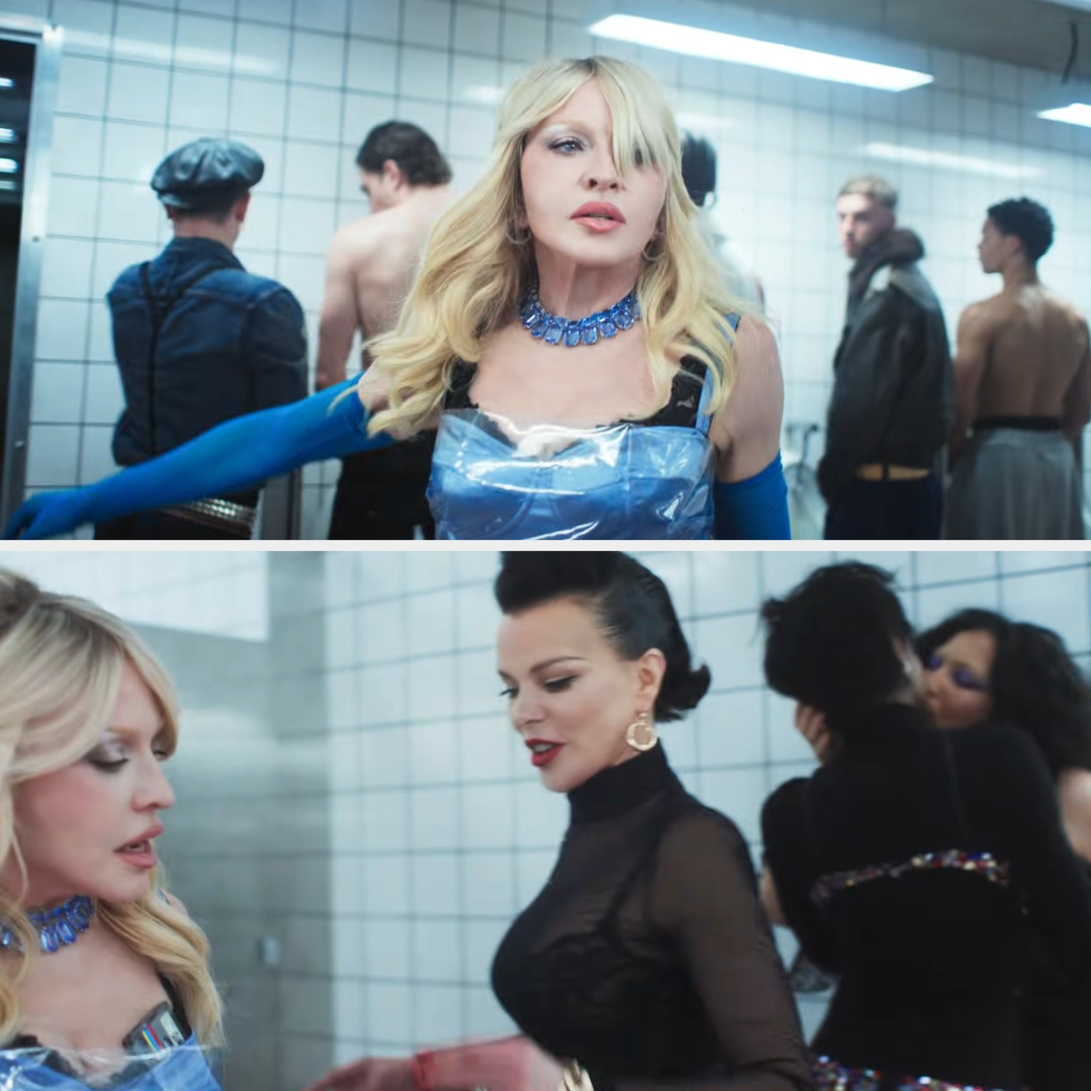 Madonna and Debi Mazar in "Confessions II - The Film"