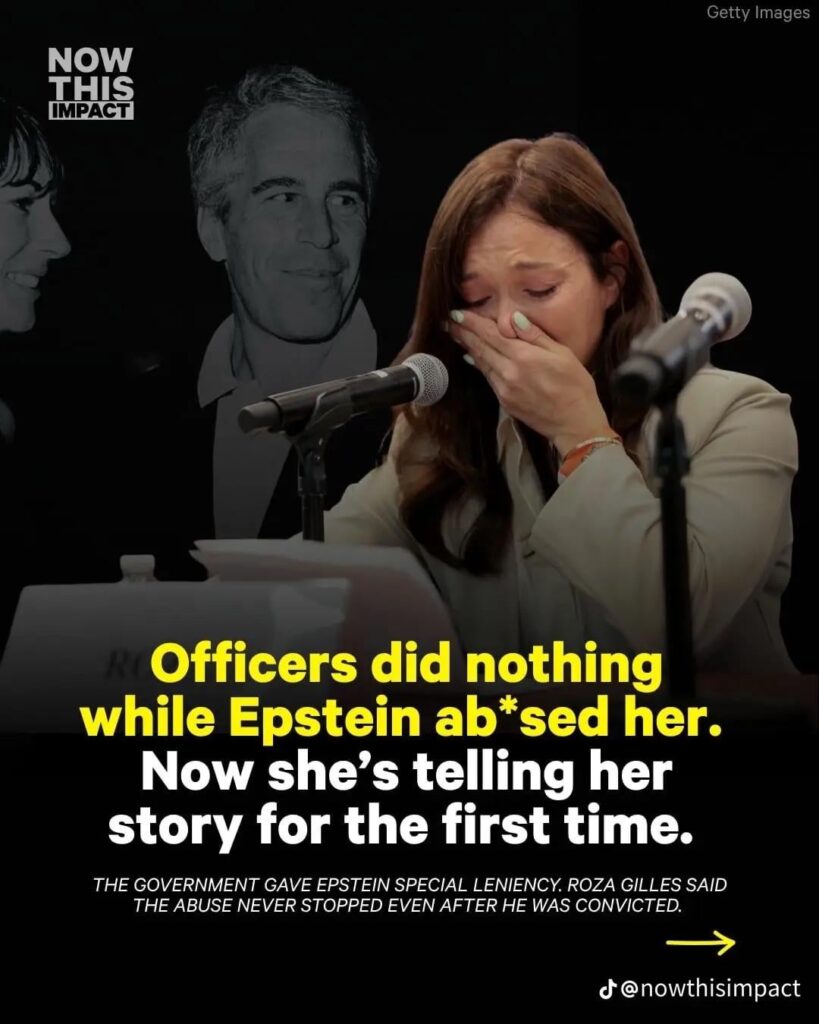 Roza Gilles was an 18-year-old model when Jeffrey Epstein first abused her - while he was serving jail time