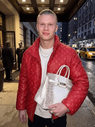 Erling Haaland and his many Hermès Birkin bags