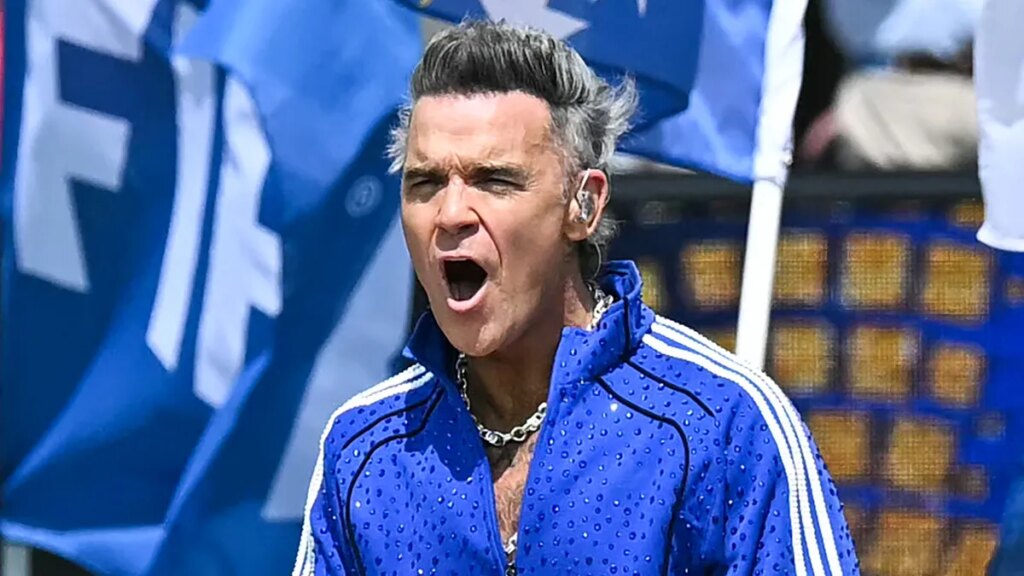 Robbie Williams addresses white substance video from World Cup