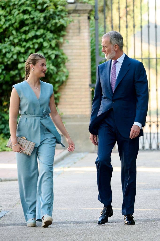 Princess Leonor and  King Felipe VI