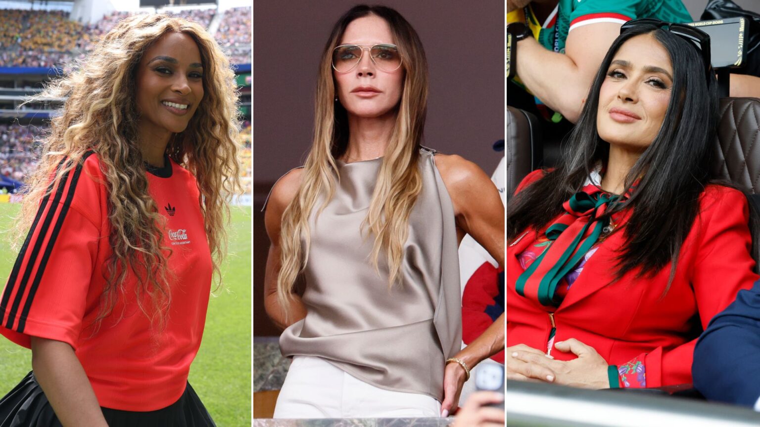 The Best Celebrity Looks at the 2026 World Cup Scored Goals collage of the best-dressed celebrities at the 2026 World Cup