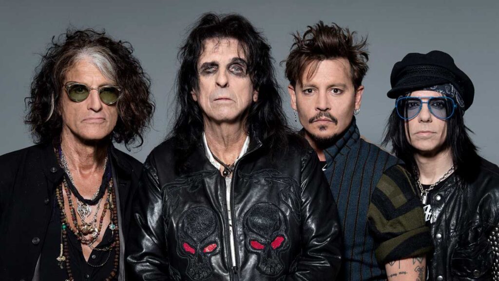 Hollywood Vampires: Alice Cooper and Joe Perry lift the lid Hollywood Vampires studio portrait