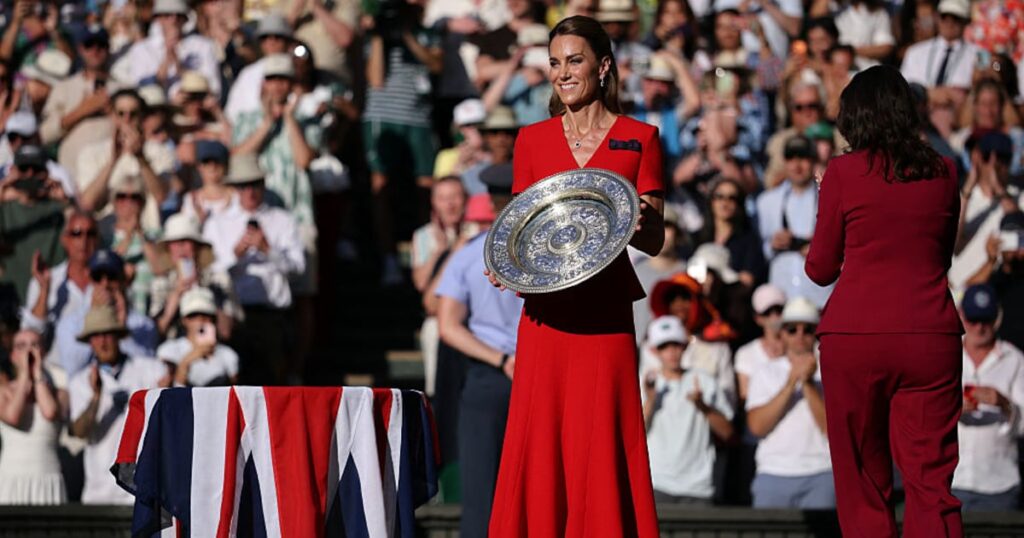 Celebrities spotted at Saturday’s Wimbledon women’s final Celebrities spotted at Saturday’s Wimbledon women’s final