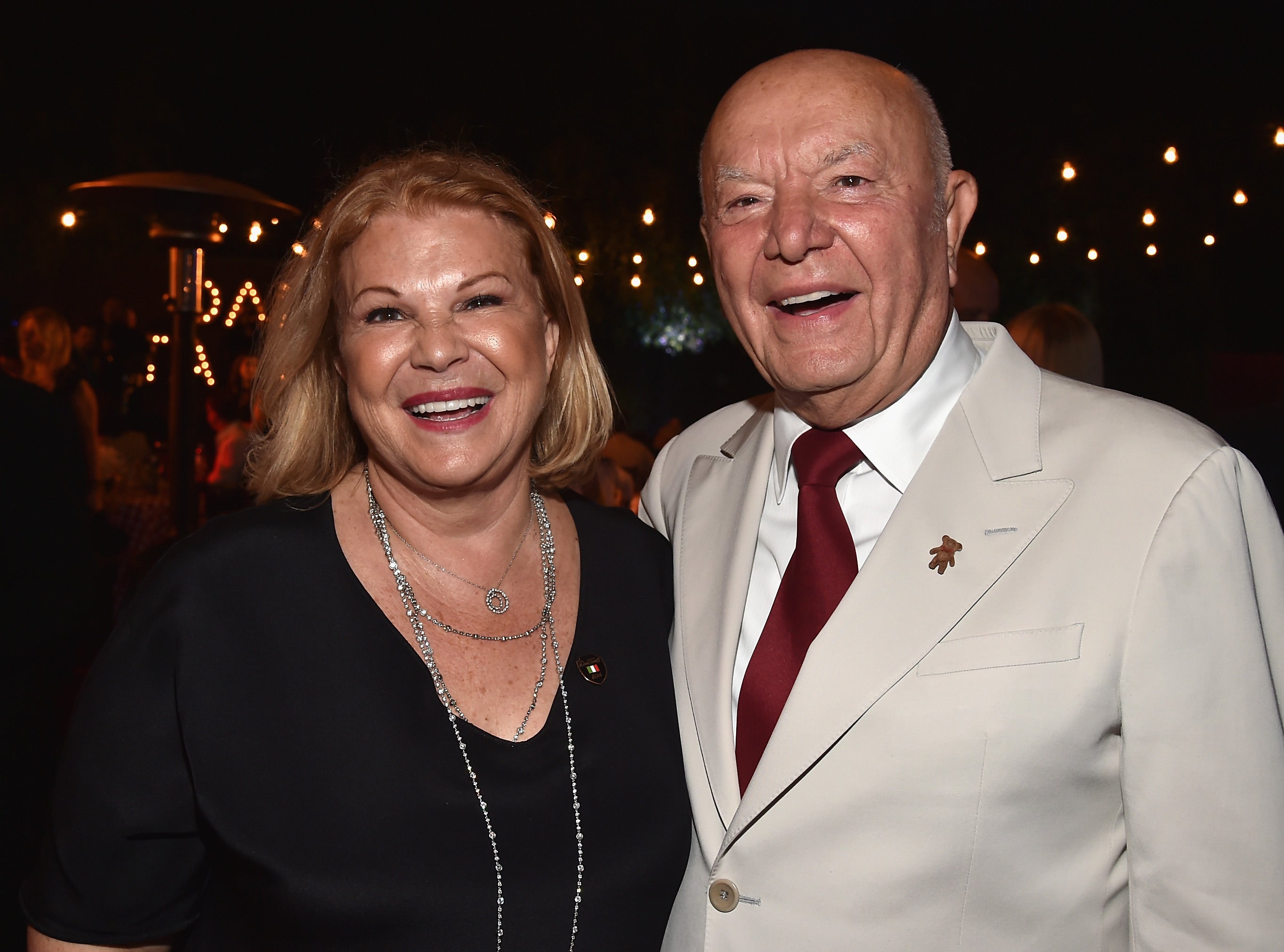 Dan Tana (right), pictured in 2014, at the 50th anniversary of Dan Tana's Restaurant