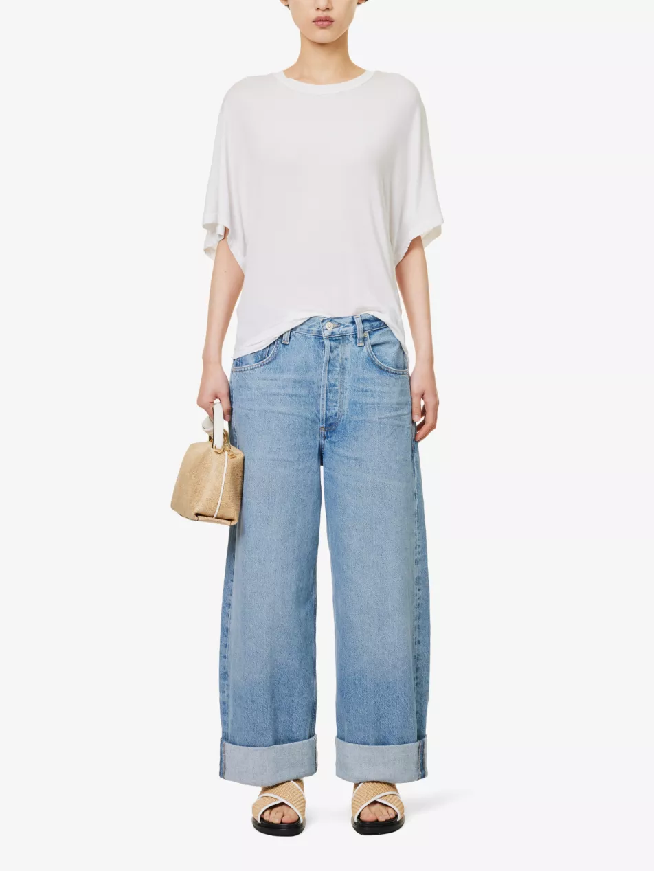 Ayla Baggy Wide-Leg High-Rise Jeans - 23
