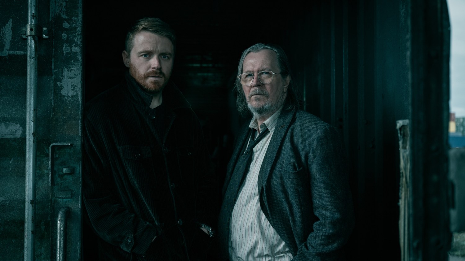 Jack Lowden and Sir Gary Oldman in 'Slow Horses' season 6.