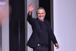 PARIS, FRANCE - SEPTEMBER 29: Fashion designer Elie Saab walks the runway during the Elie Saab show as part of the Paris Fashion Week Womenswear Spring/Summer 2019 on September 29, 2018 in Paris, France. (Photo by Stephane Cardinale - Corbis/Corbis via Getty Images)