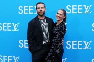 SYDNEY, AUSTRALIA - NOVEMBER 03: Teresa Palmer and husband Mark Webber attends the Louis Vuitton SEE LV exhibition opening on November 03, 2022 in Sydney, Australia. (Photo by Lisa Maree Williams/Getty Images)