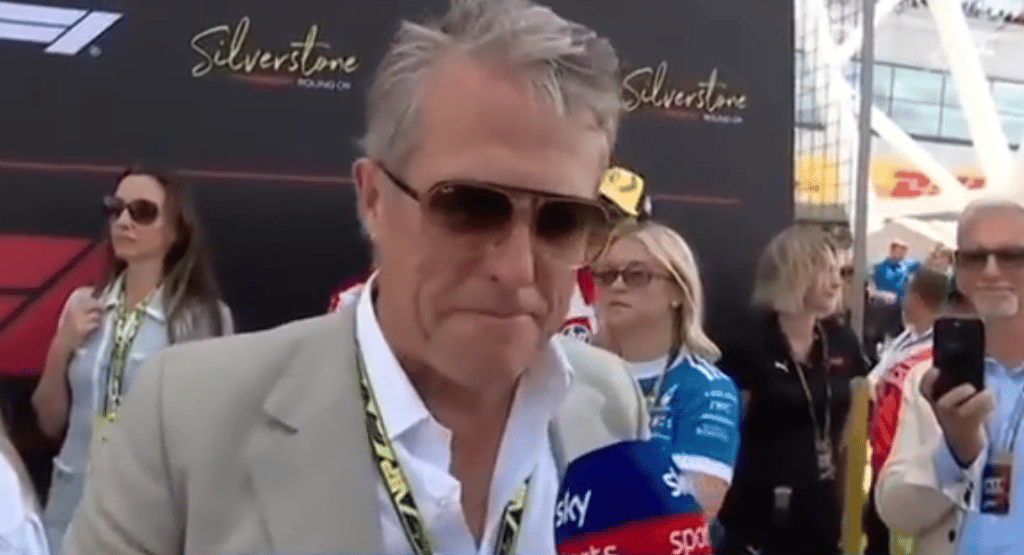 Hugh Grant left speechless over Martin Brundle's question in awkward F1 interview – London Evening Standard Hugh Grant left speechless over Martin Brundle's question in awkward F1 interview - London Evening Standard