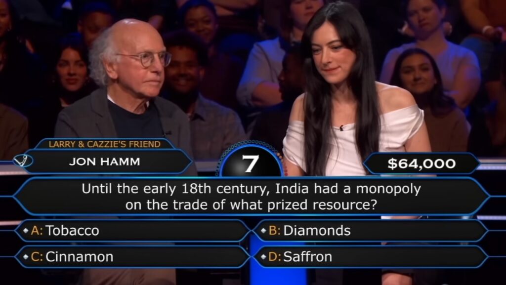 Jon Hamm Lost Larry David His Game on Celebrity Who Wants to Be a Millionaire?