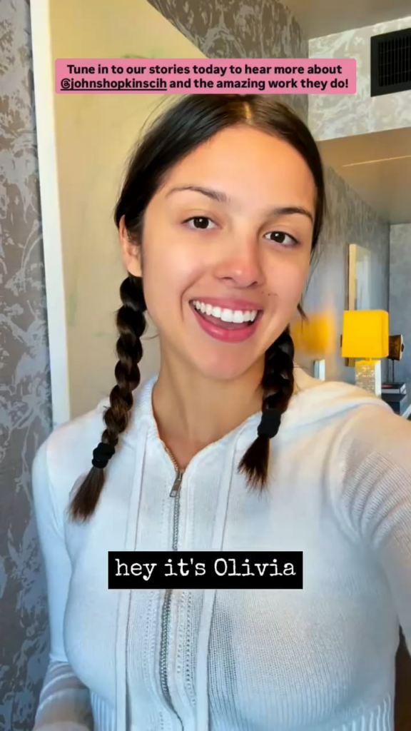 Olivia Rodrigo partnered with the Johns Hopkins Center for Indigenous Health to spread awareness about the organization