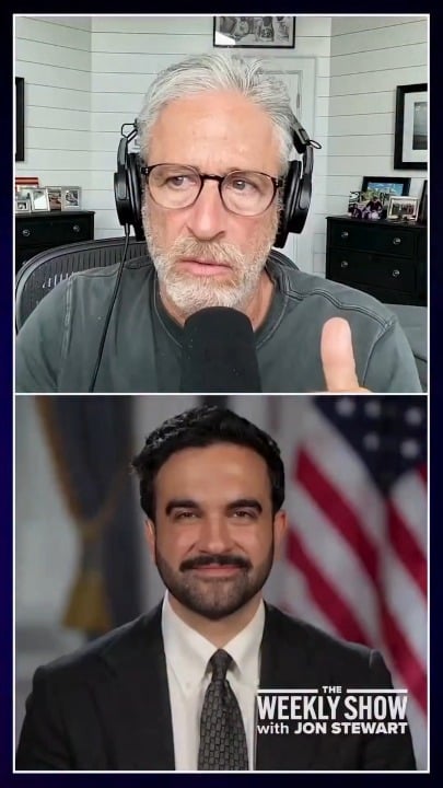 Jon Stewart's shocked by Mamdani using the "s" word on his podcast