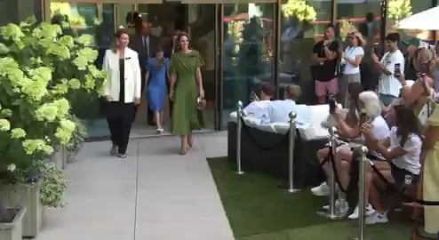 Wales Family arriving at Wimbledon