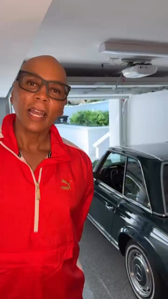 RuPaul teaching practical life lessons: how to change a tire fabulously