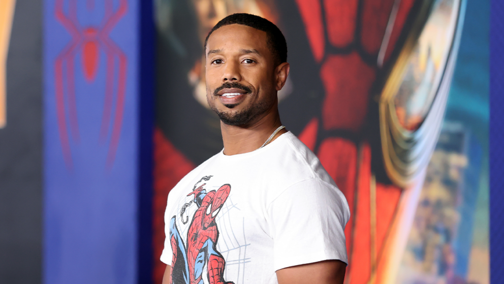 Michael B. Jordan at the 'Spider-Man: Brand New Day' Los Angeles premiere.