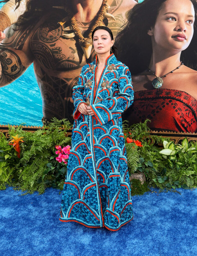 Ming-Na Wen attends the Moana World Premiere at Hollywood Bowl