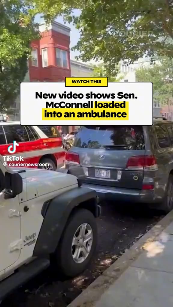 New video shows Sen. Mitch McConnell being loaded into an ambulance last month