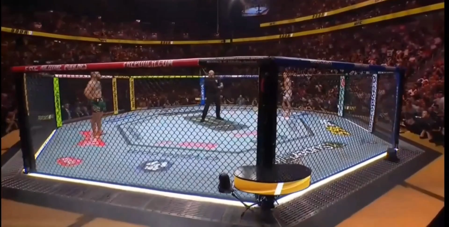 Convicted rapist Conor McGregor returned to UFC following a 5-year absence for his comeback fight against Max Holloway, and blew his knee 69 seconds in.