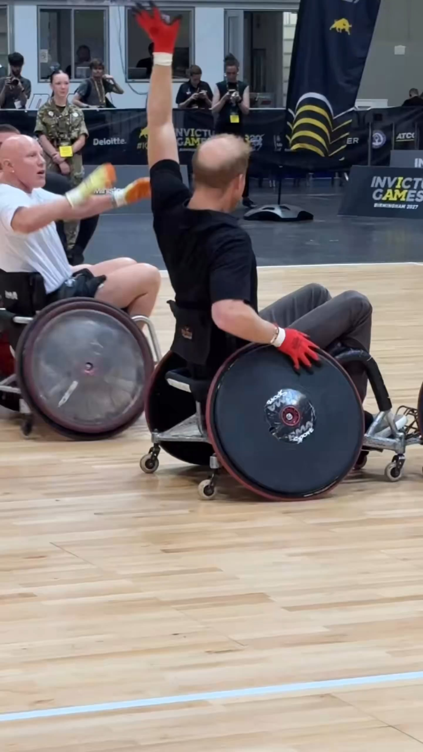 Prince Harry participating at the Invictus Games