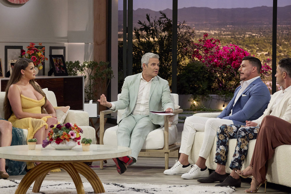The Valley Picks Up Cameras to Capture Jax, Lori Publicist Fallout Brittany Cartwright, Andy Cohen and Jax Taylor at 'The Valley' season two reunion.