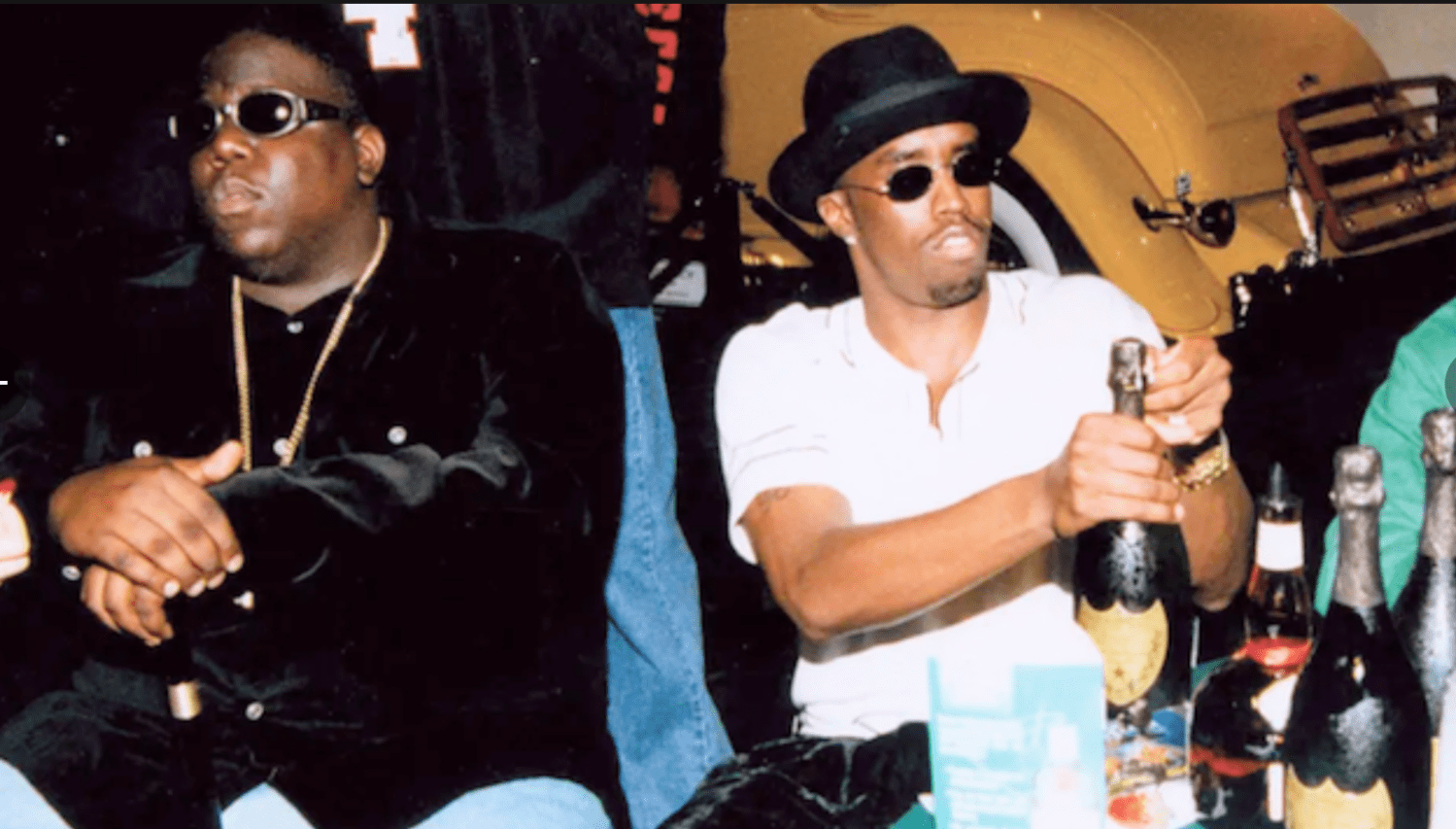 'Sean Combs: The Reckoning' (L to R) Christopher Wallace, The Notorious B.I.G. and Sean Combs. Cr. Courtesy of Netflix © 2025