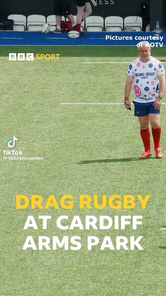 The Cardiff Lions played rugby against a team of Cardiff drag queens with over 4,000 people in attendance the game raised £20,000 for charity