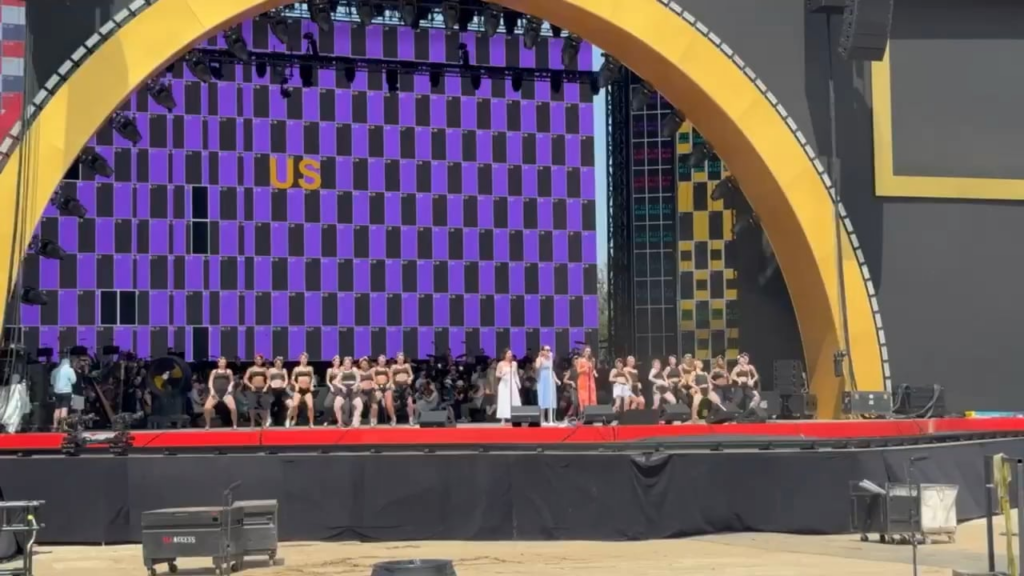 The “Freedom 250” stage collapses on dancers as they rehearse for Trump’s July 4th celebration