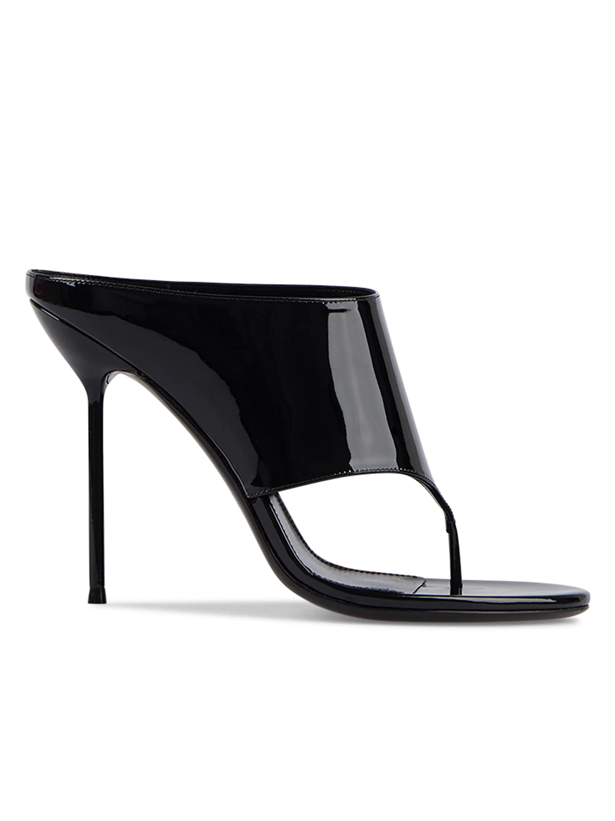 Lidia 100mm Patent Leather Mules