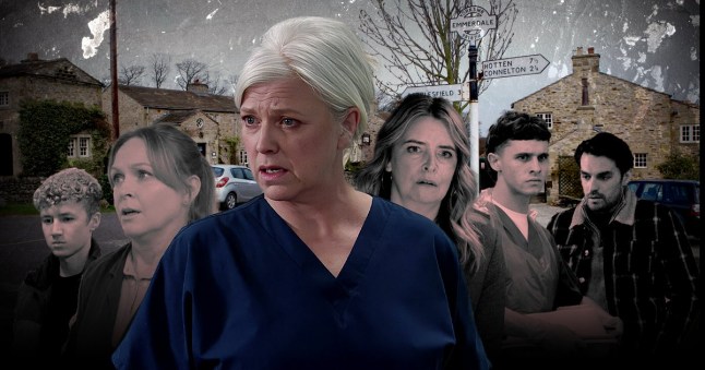 An Emmerdale comp that features Noah, Vanessa, Doctor Todd, Charity, Jacob and Mackenzie