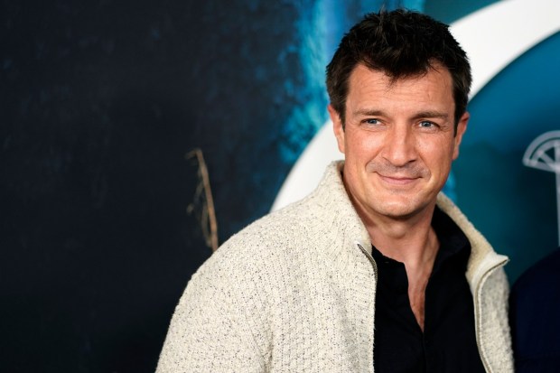 Nathan Fillion attends the world premiere of the final episodes of "Ozark." He'll be at Comic-Con to promote the ninth season of "The Rookie." (Photo by Charles Sykes/Invision/AP)